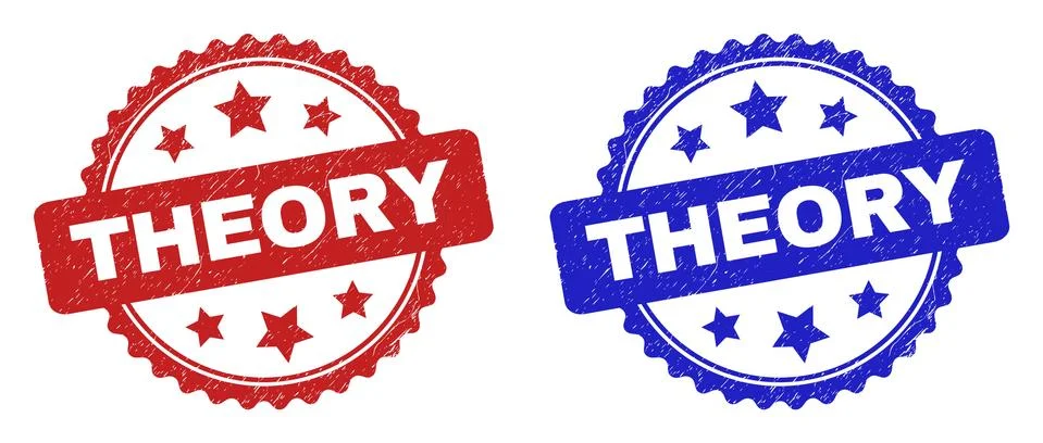 THEORY Rosette Stamps Using Scratched Texture 스톡 일러스트