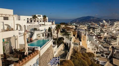 Thera, Santorini Stock Photos