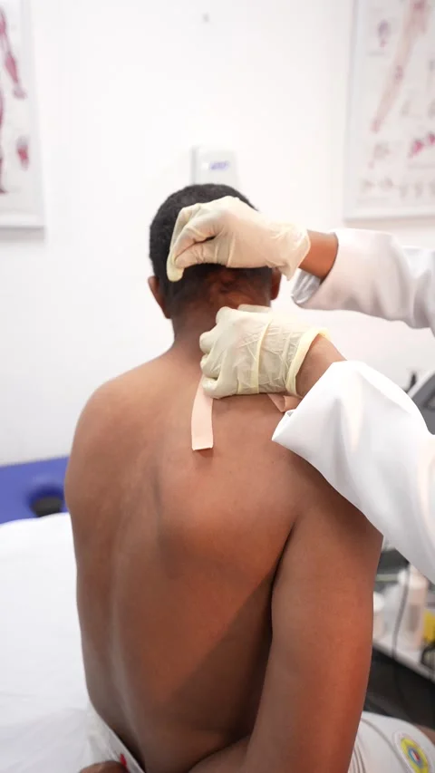 Therapeutic Application in Clinic Stock Footage 314903607