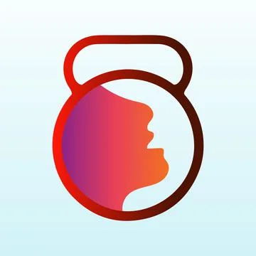Therapeutic Services vector logo design with fitness icon Stock Illustration