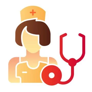 Therapist flat icon. Medic vector illustration isolated on white. Physician Illustrazione stock