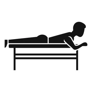 Therapist massage icon simple vector. Hospital therapy Stock Illustration