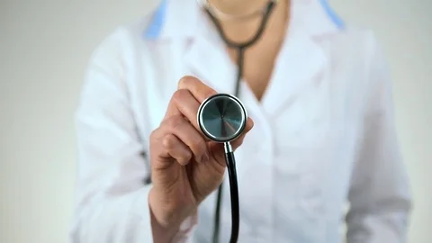 Therapist with stethoscope Stock Footage 72939432