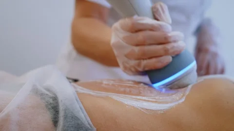 Therapists Technique: Pan Left from Clients Face to Stomach Therapy Stock-Footage 306274425