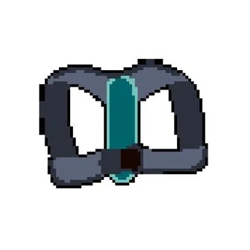 Therapy back posture corrector pixel art vector illustration Stock Illustration
