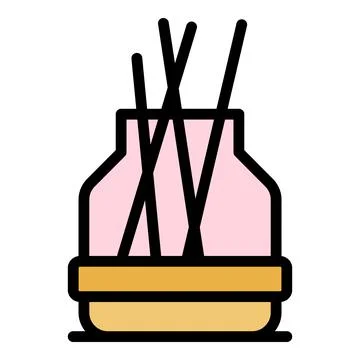 Therapy diffuser icon color outline vector Stock Illustration