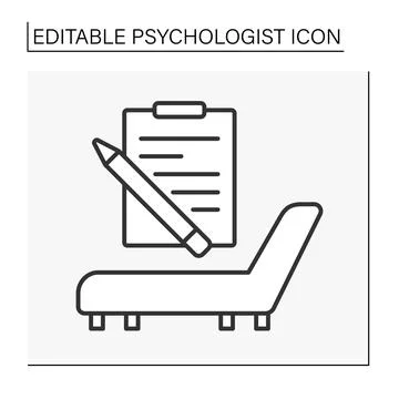 Therapy line icon Stock Illustration