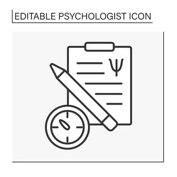 Therapy line icon Stockillustratie
