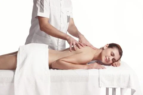 Therapy massage procedure Stock Photos