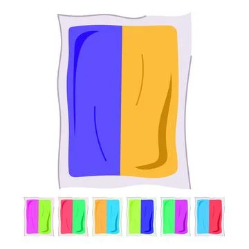 Therapy reusable hot cold gel pack vector cartoon graphic Stock Illustration