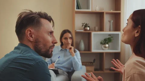 Therapy session for emotional burnout Stock Footage 309409858
