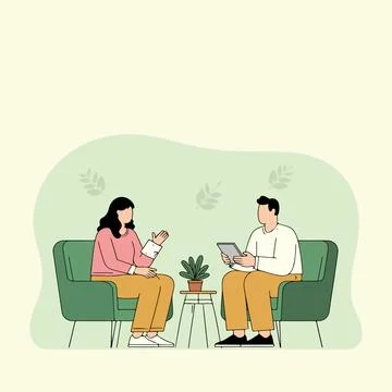 Therapy Session Illustration Stock-Illustration