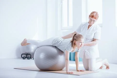 Therapy for spine defect Stock-Fotos