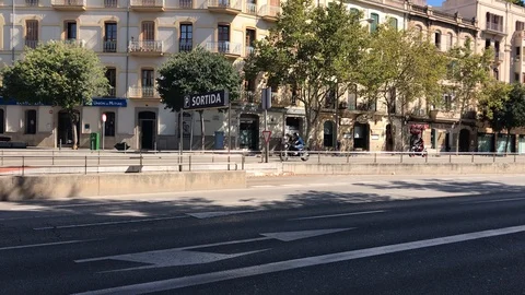 There are the motorbikes Stock Footage 128134898