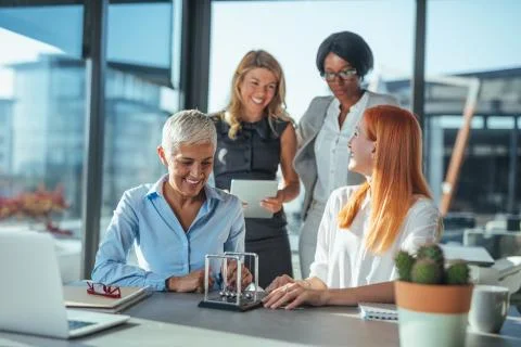 There are no limits to their vision of success Stock Photos