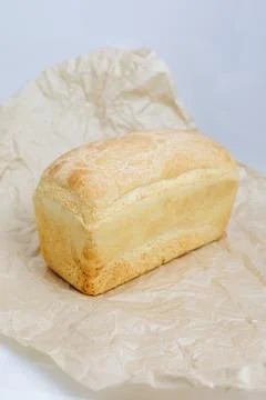 There are one bread on the table. Stock Photos