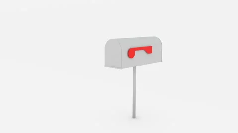 There are so many letters in the mailbox that they are forced to push each other Stock Footage 130204643