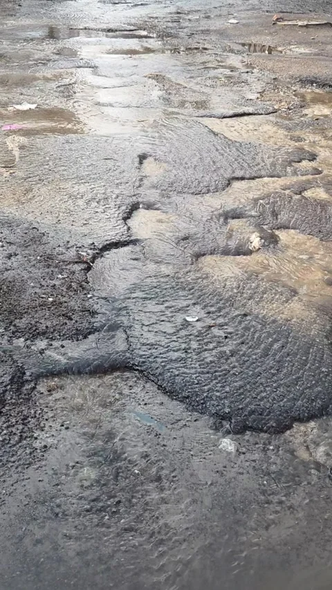 There are streams flowing in the city Stock Footage 329988743