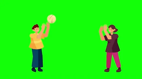 There are two children and playing ball. Stock Footage 236508904