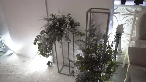 There are two frames of rectangular shape and silver/metal colour. They Stock Footage 103054099