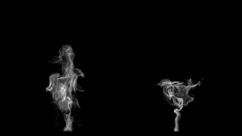 There are two types of smoke from a cigarette Video stock 300686592