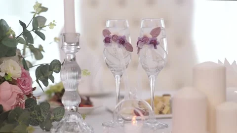 There are various treats on the table Stock Footage 159896772