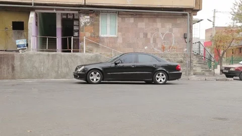 There is a car in the yard 1 Stock Footage 323001075