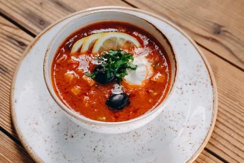 There is a cup of tea in the cafe. Stock Photos