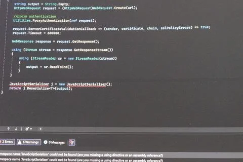There is an Error in My Code Stock Photos