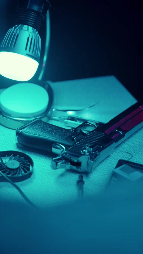 There is a Gun on the Table Vídeos de archivo 312522978