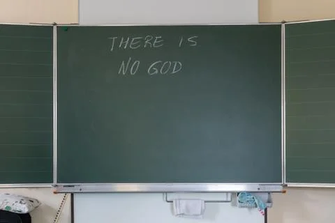 There is no god Stock Photos