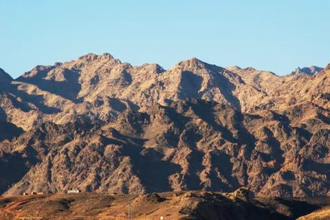 There is no grass on the mountain Stock Photos