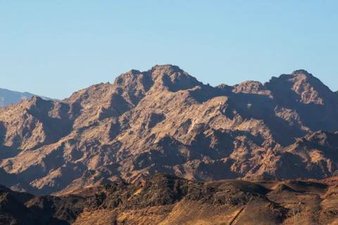 There is no grass on the mountain Stock Photos