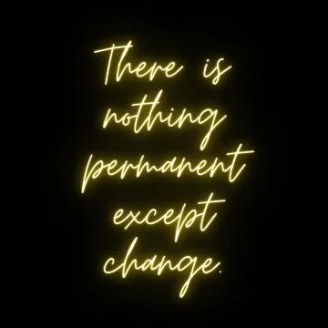 There is nothing permanent except change Stock Illustration