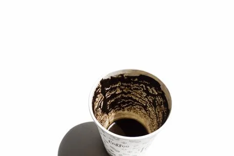 There is a paper cup. Stock Photos