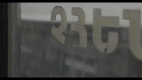 There is a snow on the train tracks 2 Stock Footage 323001276