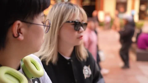 There is a stall on public roads on weekends in Shanghai, China. Women in their Stock-Footage 300926283