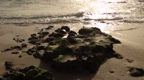 There is a sunny path at-sea Stock Footage 42471997