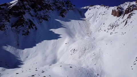 There was an avalanche in the mountains. Video stock 149116614