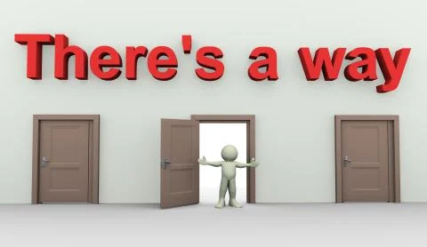 There is a way Stock Illustration
