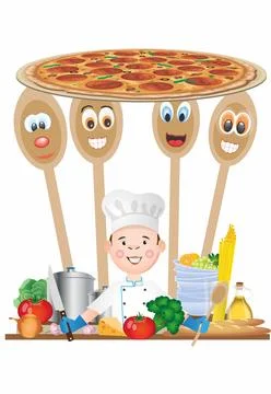 There will be pizza, 스톡 일러스트