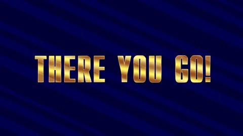 THERE YOU GO! Stock Footage 153695849