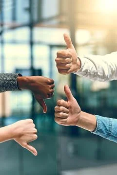 Theres a difference of opinion. a group of unrecognizable businesspeople Stock Photos