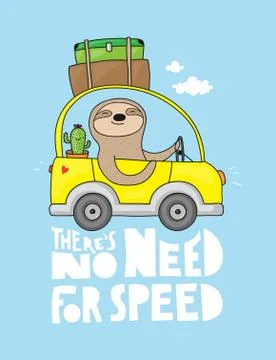 There's no need for speed Stock Illustration