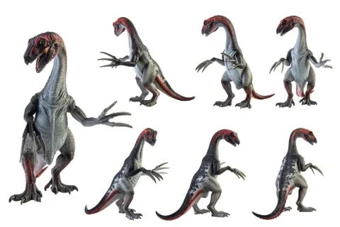 Therizinosaurus ,dinosaur on white background Stock Photos
