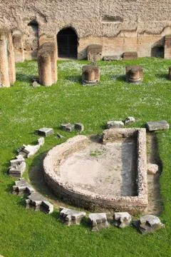 Thermae baths in Rome Stock Photos