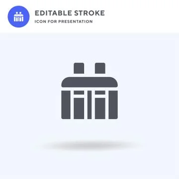 Thermal Bag icon vector, filled flat sign, solid pictogram isolated on white, イラスト素材