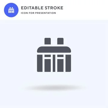 Thermal Bag icon vector, filled flat sign, solid pictogram isolated on white, Stock Illustration