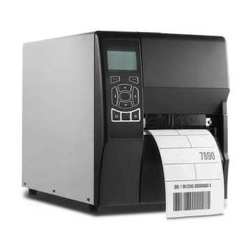 Thermal barcode printer with white background Stock Photos