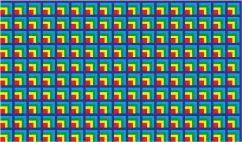 Thermal Camera Colors Square Retro Seamless Vector Pattern or Seamless Vector Illustrazione stock